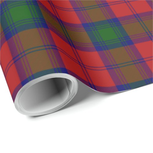 Clan Lindsay Tartan Plaid Scottish Kilt Pattern Wrapping Paper