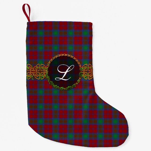 Clan Lindsay Tartan Small Christmas Stocking (Front)