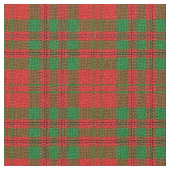 Clan Livingstone Scottish Tartan Plaid Fabric (Close Up)