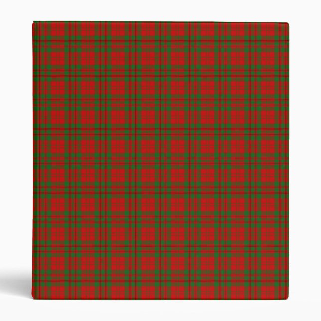 Clan Livingstone Tartan 3 Ring Binder (Front)