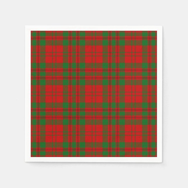Clan Livingstone Tartan Napkins (Front)