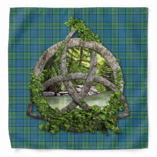 Clan Lockhart Tartan Celtic Trinity Bandana