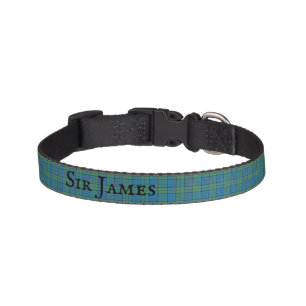Clan Lockhart Tartan Plaid Personalized Pet Collar