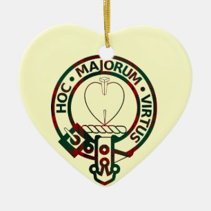 Clan Logan Crest Badge Ceramic Ornament