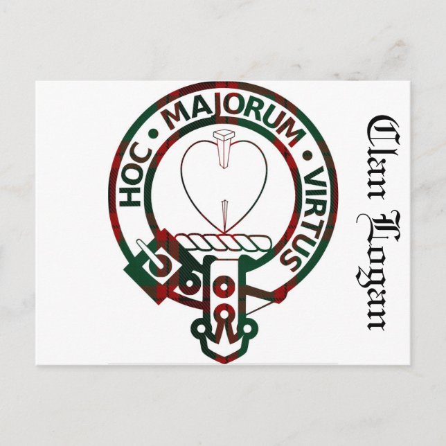 Clan Logan Crest Badge Postcard (Front)