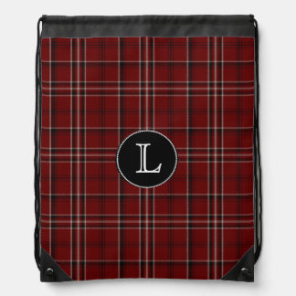 Clan Lougheed Tartan Plaid Monogram Backpack