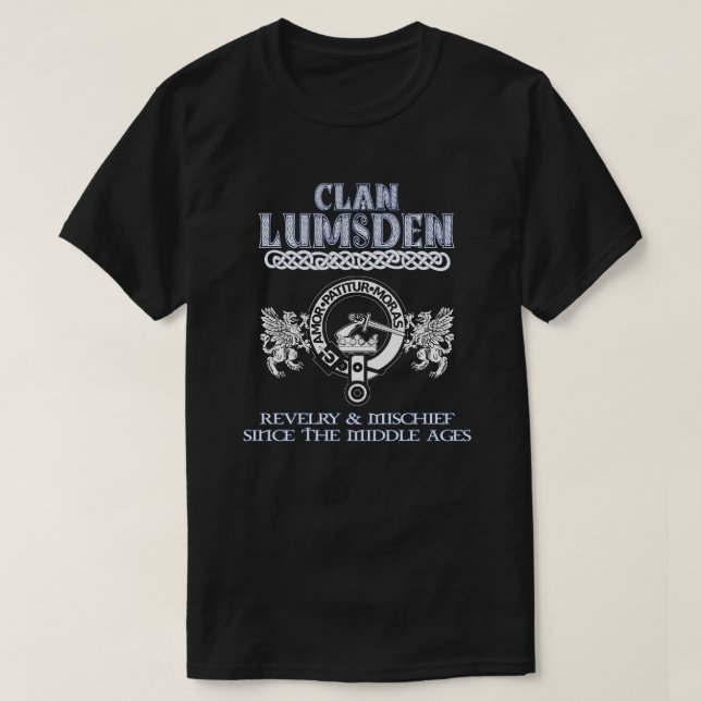 Clan Lumsden crest Scottish clans Scottish surname T-Shirt (Design Front)