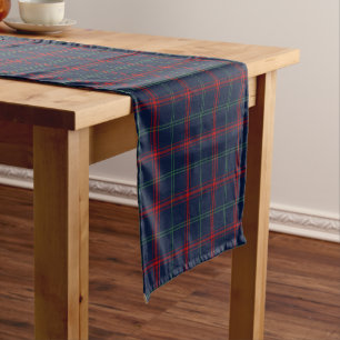 Clan Lynch Tartan Pattern Irish Plaid Short Table Runner