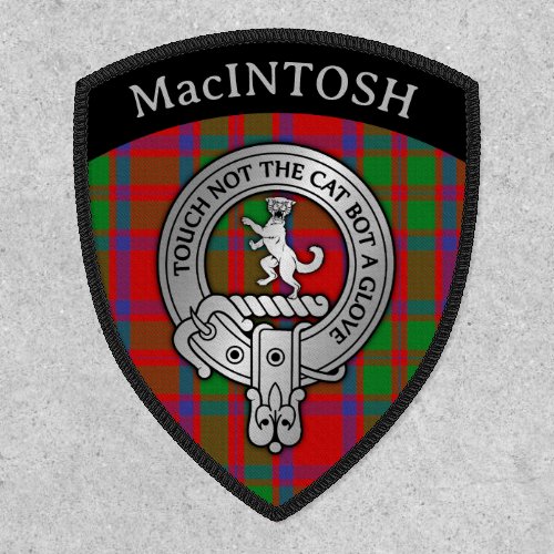 Clan MacKIntosh EDIT Crest  Tartan Patch