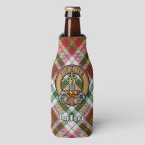 Clan MacAlister Crest over Dress Tartan Bottle Cooler
