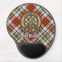Clan MacAlister Crest over Dress Tartan Gel Mouse Pad
