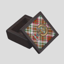 Clan MacAlister Crest over Dress Tartan Gift Box