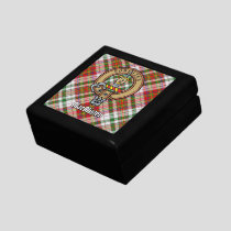 Clan MacAlister Crest over Dress Tartan Gift Box