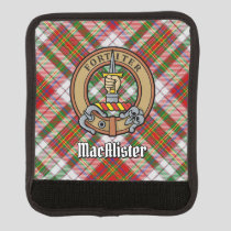 Clan MacAlister Crest over Dress Tartan Luggage Handle Wrap