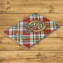 Clan MacAlister Crest over Dress Tartan Notebook