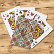 Clan MacAlister Crest over Dress Tartan Poker Cards