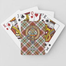Clan MacAlister Crest over Dress Tartan Poker Cards