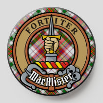 Clan MacAlister Crest over Dress Tartan PopSocket