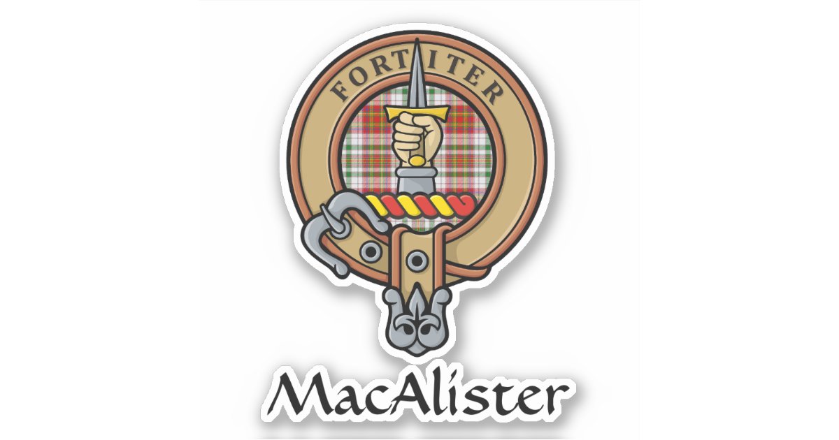MacAlister of Glenbarr Tartan Crest Quilt