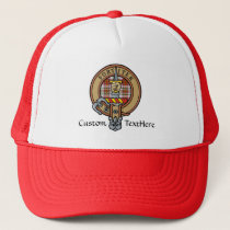 Clan MacAlister Crest over Dress Tartan Trucker Hat