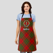 Clan MacAlister Crest over Glenbarr Tartan Apron