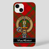 Clan MacAlister Crest over Glenbarr Tartan Case-Mate iPhone 14 Case