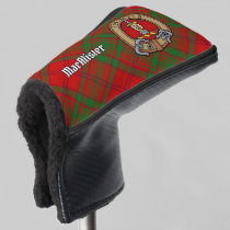 Clan MacAlister Crest over Glenbarr Tartan Golf Head Cover