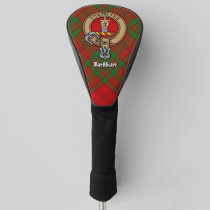 Clan MacAlister Crest over Glenbarr Tartan Golf Head Cover