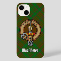 Clan MacAlister Crest over Hunting Glenbarr Tartan Case-Mate iPhone 14 Case
