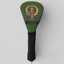 Clan MacAlister Crest over Hunting Glenbarr Tartan Golf Head Cover