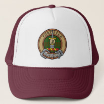 Clan MacAlister Crest over Hunting Glenbarr Tartan Trucker Hat