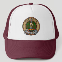 Clan MacAlister Crest over Hunting Glenbarr Tartan Trucker Hat