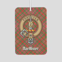 Clan MacAlister Crest over Tartan Air Freshener
