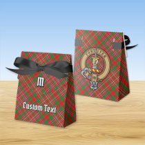 Clan MacAlister Crest over Tartan Favor Boxes