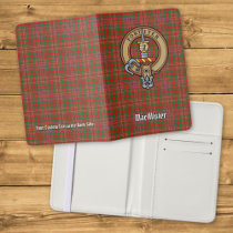 Clan MacAlister Crest over Tartan Passport Holder