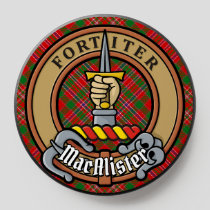 Clan MacAlister Crest over Tartan PopSocket