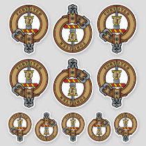 Clan MacAlister Crest Sticker Set