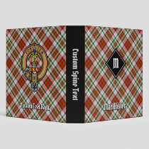 Clan MacAlister Dress Tartan 3 Ring Binder