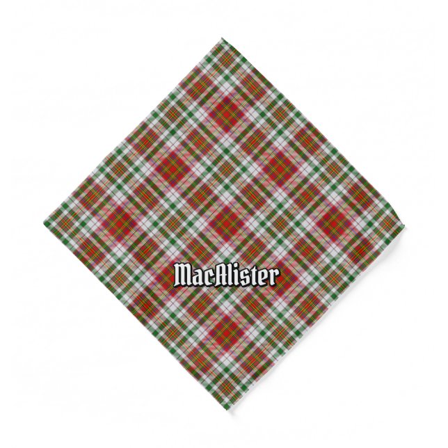 Clan MacAlister Dress Tartan Bandana (Front)