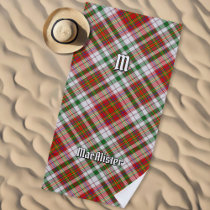Clan MacAlister Dress Tartan Beach Towel