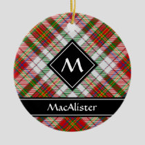 Clan MacAlister Dress Tartan Ceramic Ornament
