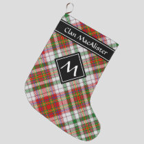 Clan MacAlister Dress Tartan Christmas Stocking