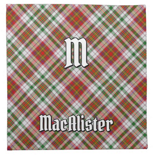 Clan MacAlister Dress Tartan Cloth Napkin