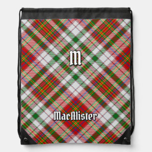 Clan MacAlister Dress Tartan Drawstring Bag