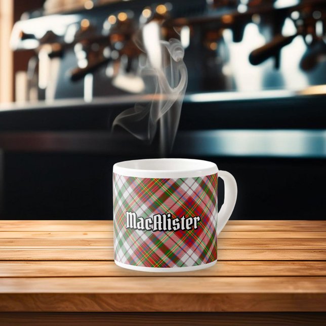 Clan MacAlister Dress Tartan Espresso Cup (Creator Uploaded)