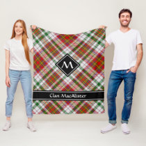 Clan MacAlister Dress Tartan Fleece Blanket