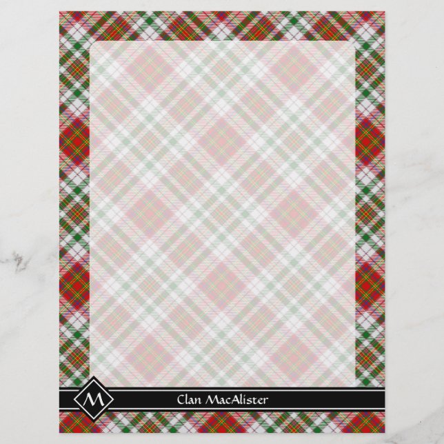 Clan MacAlister Dress Tartan Flyer (Front)