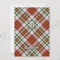 Clan MacAlister Dress Tartan Invitation