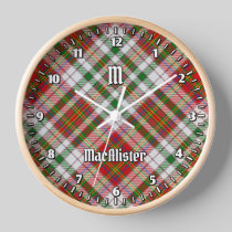 Clan MacAlister Dress Tartan Large Clock