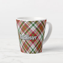 Clan MacAlister Dress Tartan Latte Mug